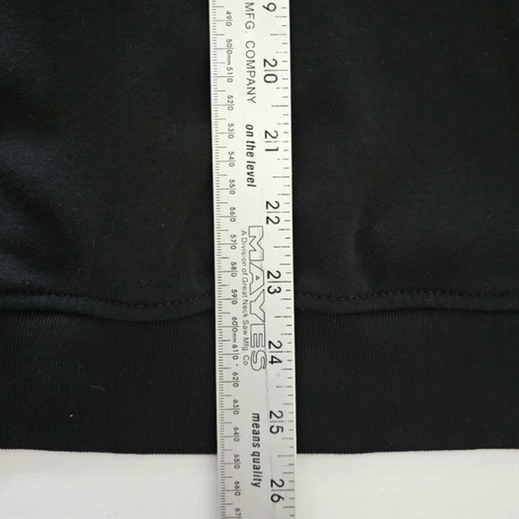 L-RL Ralph Lauren Active Shirt Womens Size‎ 1X Black Long Sleeve Kangaroo Pocket - Picture 9 of 10